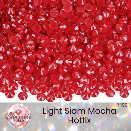 Light Siam Mocha - Hotfix Glass Flatback Rhinestone