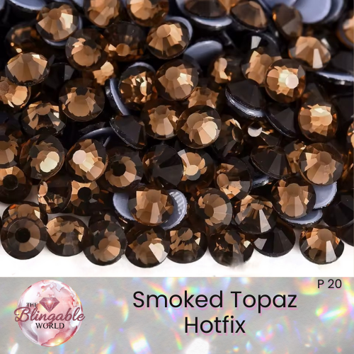 Smoked Topaz - Hotfix Glass Flatback Rhinestone