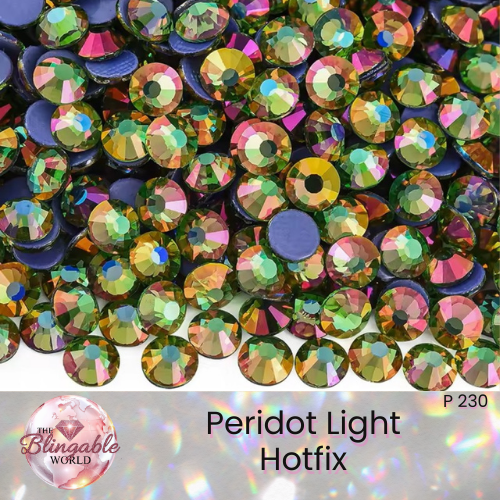 Peridot Light - Hotfix Glass Flatback Rhinestone