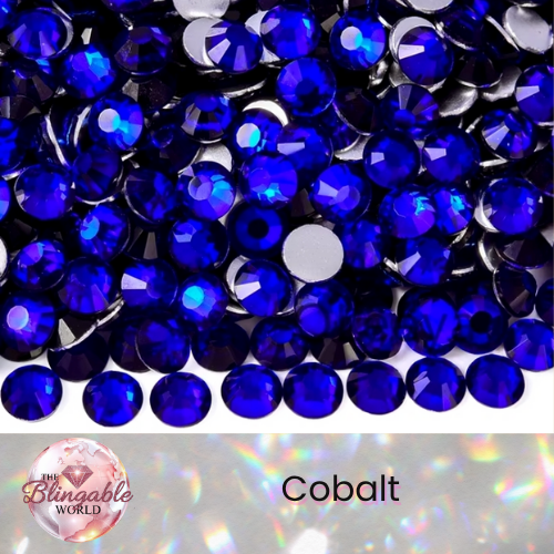 Cobalt - Glass Flatback Rhinestone