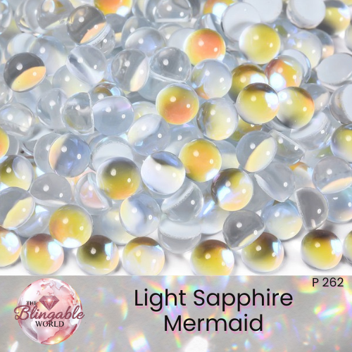 Light Sapphire Mermaid - Glass Flatback Rhinestone