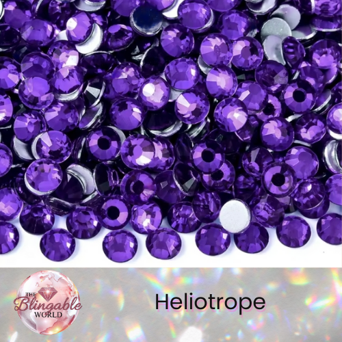 Heliotrope - Glass Flatback Rhinestone