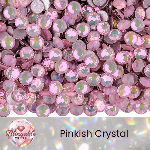 Pinkish Crystal - Glass Flatback Rhinestone
