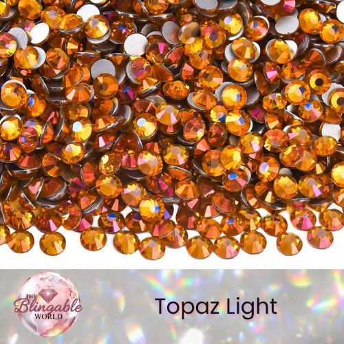 Topaz Light - Glass Flatback Rhinestone