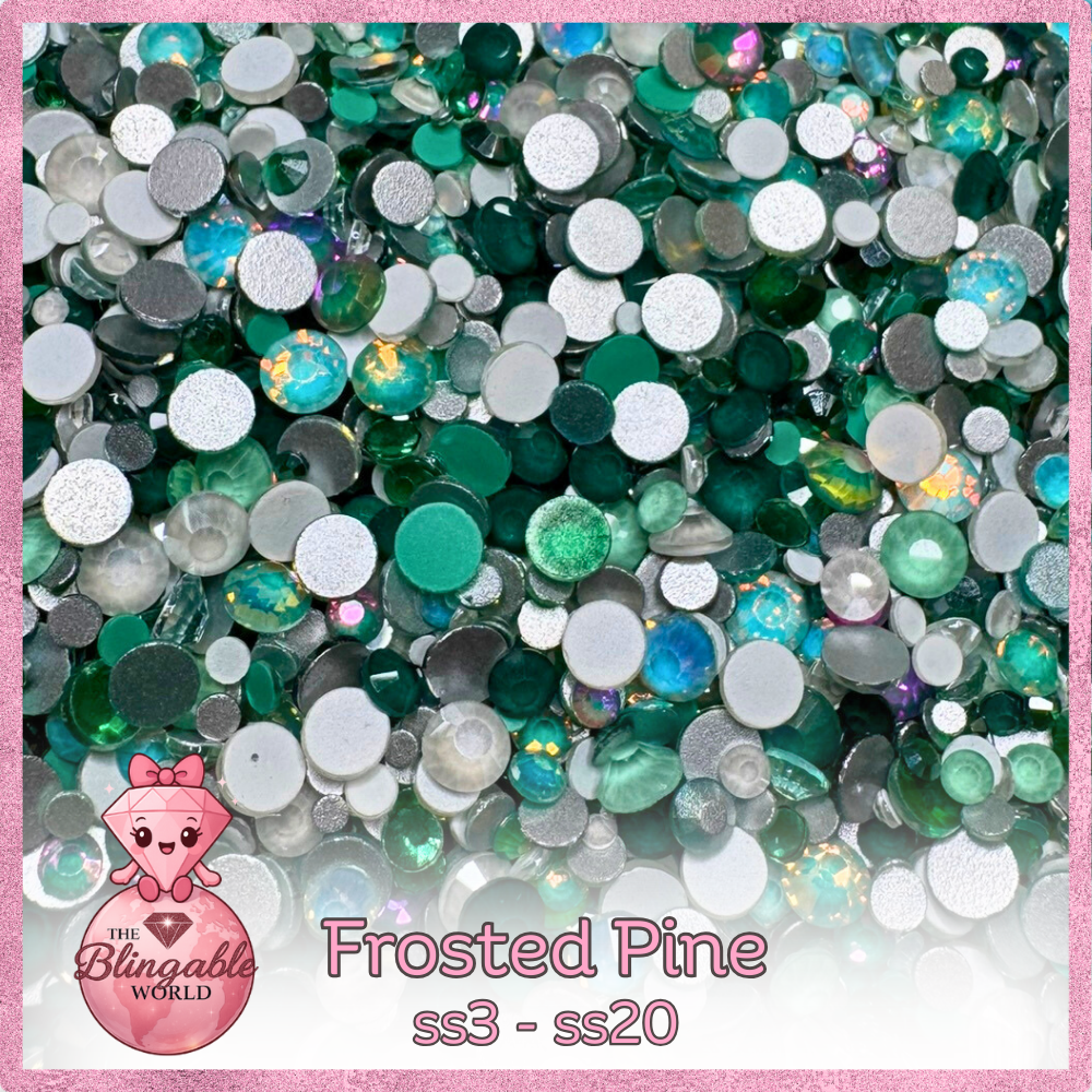 Frosted Pine Rhinestone Mix | ss3–ss20