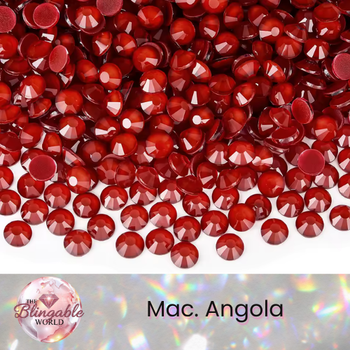Mac. Angola - Glass Flatback Rhinestone