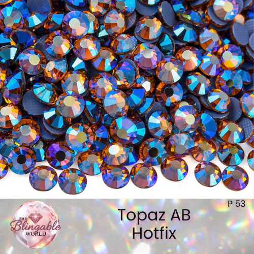 Topaz AB - Hotfix Glass Flatback Rhinestone