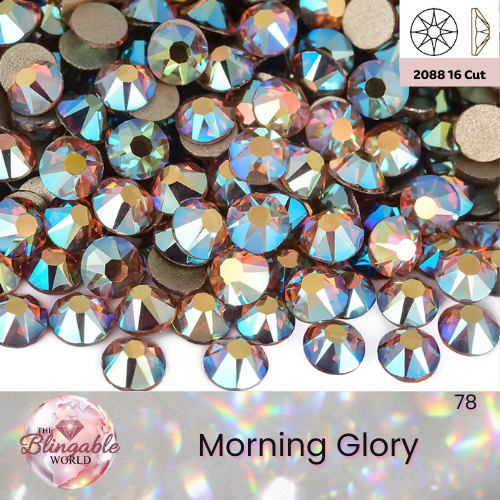 Morning Glory - 2088 Glass Flatback Rhinestone
