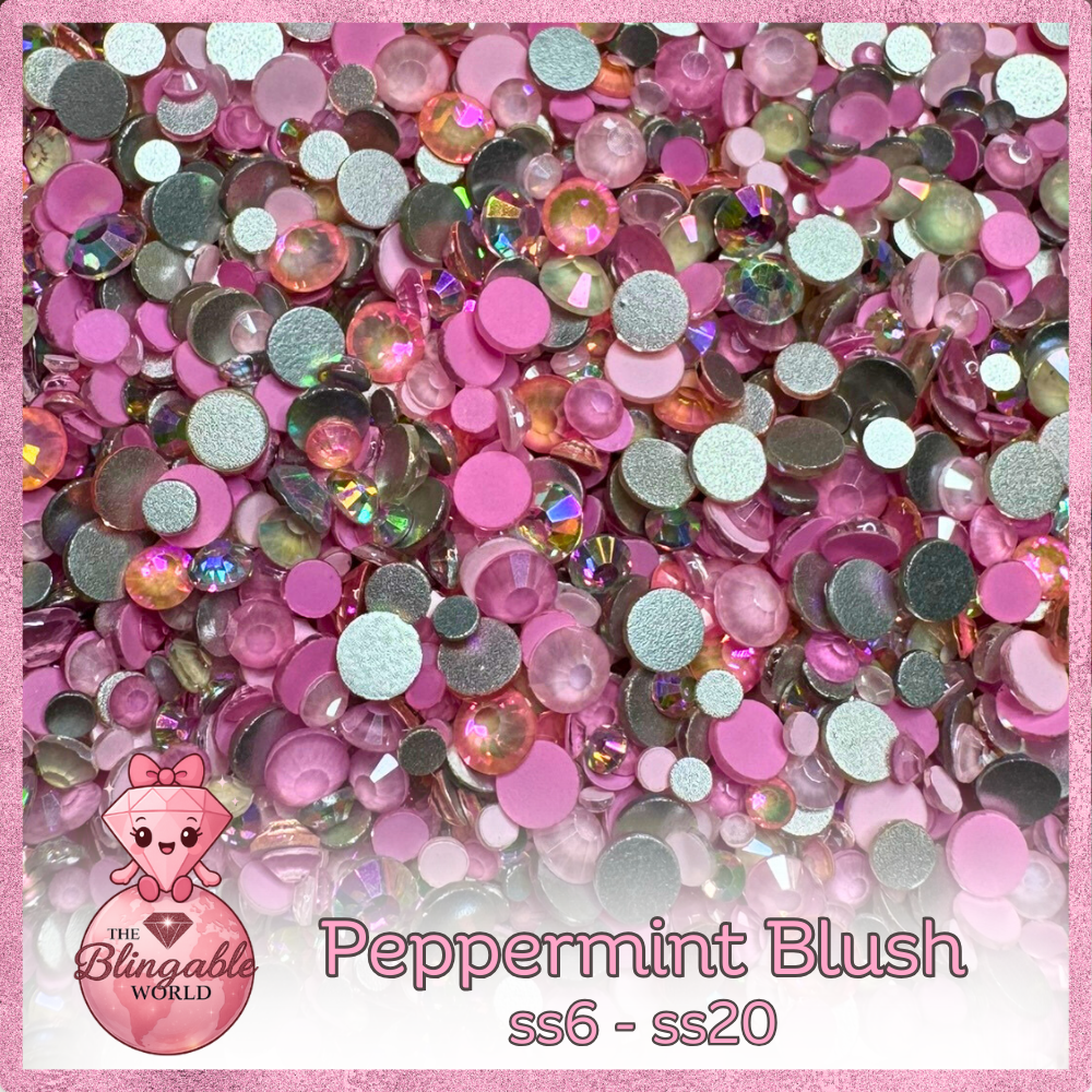 Peppermint Blush Rhinestone Mix | ss6–ss20