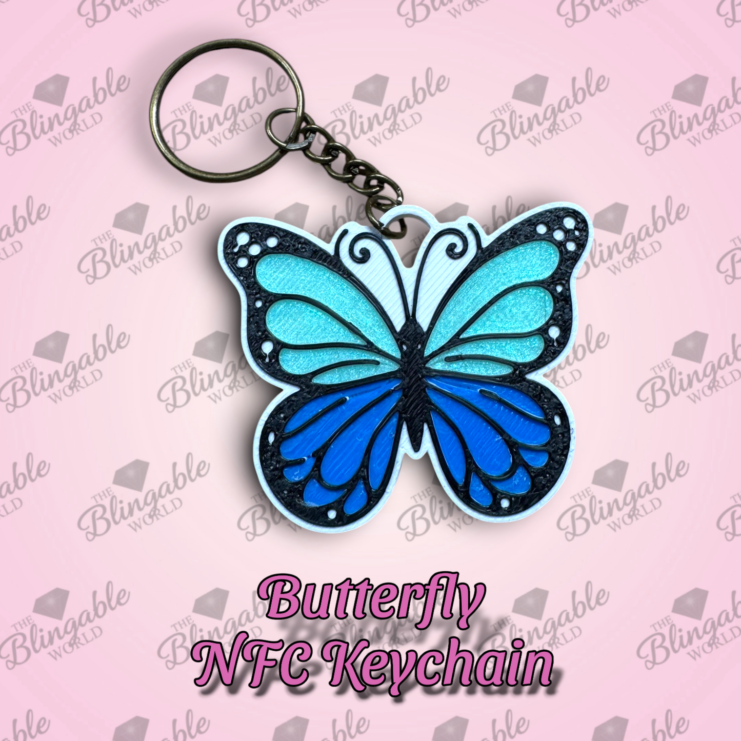 Butterfly NFC Keychain
