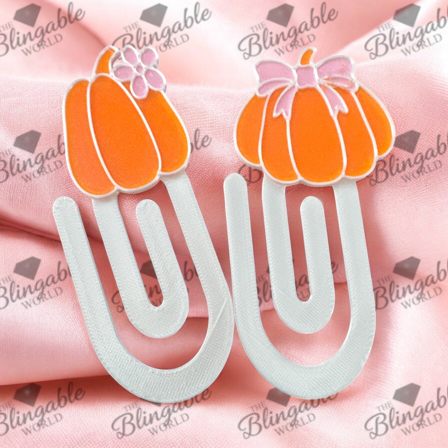 Pumpkin Paperclip Set