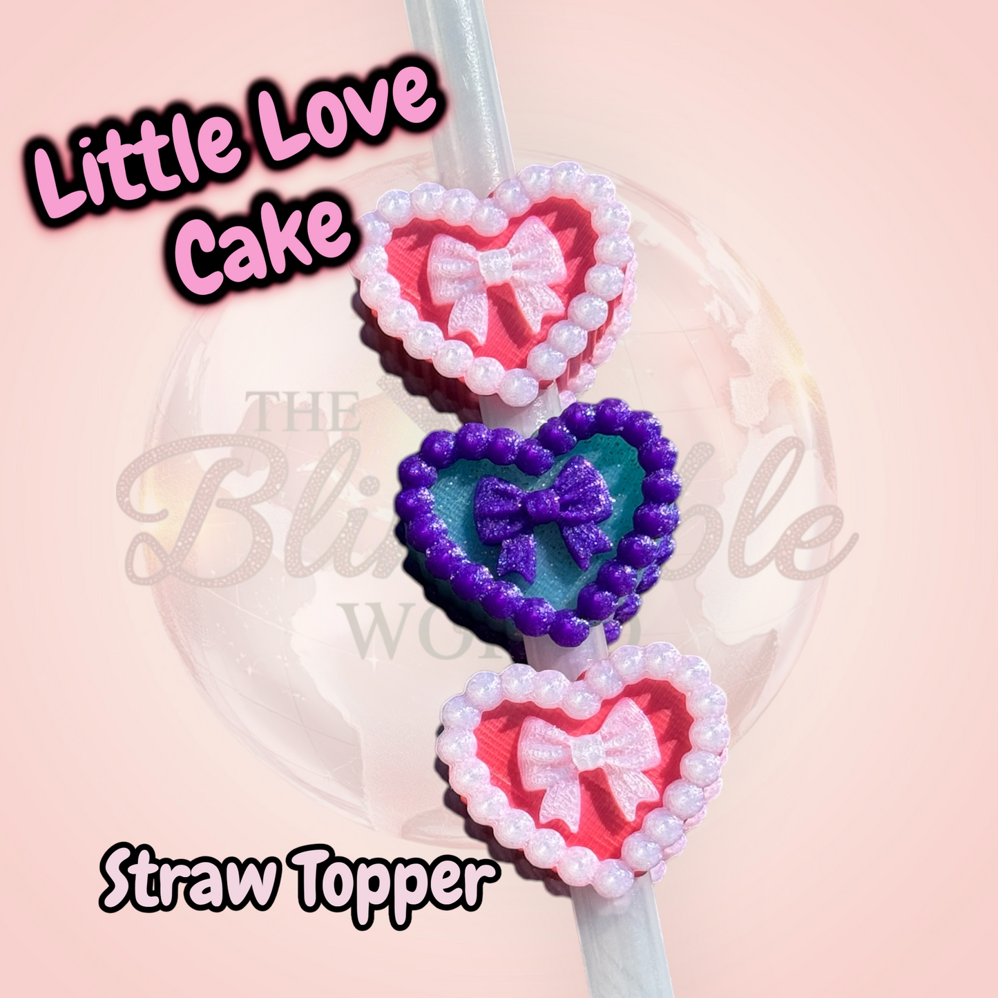 Little Love Cake Straw Topper