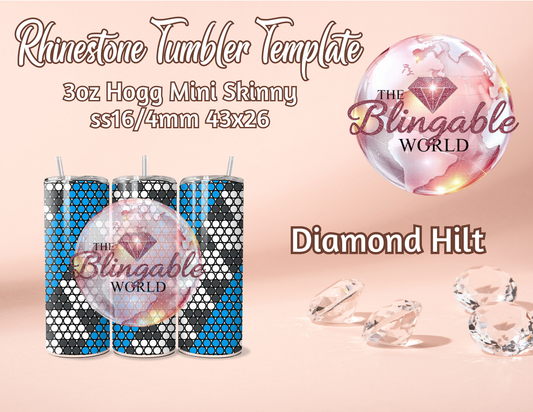 3oz Tumbler Template - Diamond Hilt *Digital File*