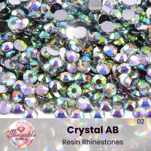 Crystal AB - Resin Flatback Rhinestone