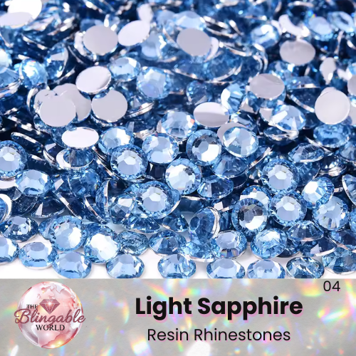 Light Sapphire - Resin Flatback Rhinestone