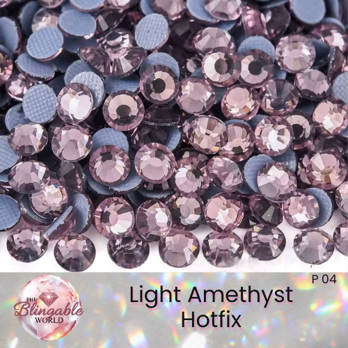 Light Amethyst - Hotfix Glass Flatback Rhinestone