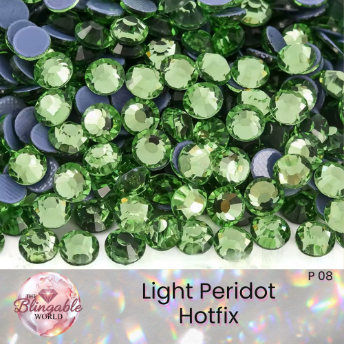 Light Peridot - Hotfix Glass Flatback Rhinestone