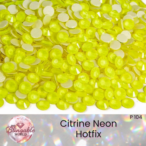 Citrine Neon - Hotfix Glass Flatback Rhinestone