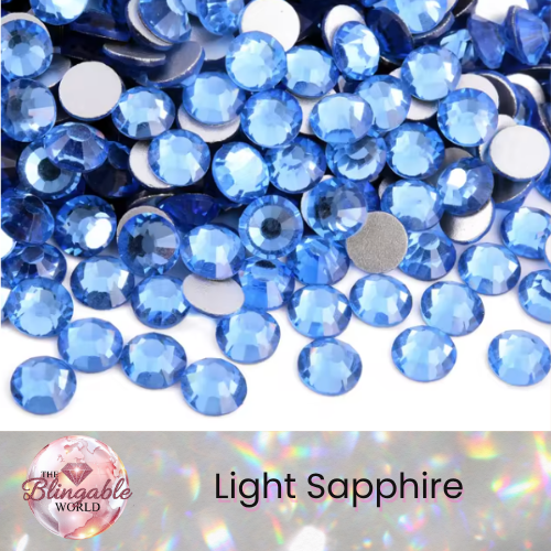 Light Sapphire - Glass Flatback Rhinestone