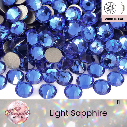 Light Sapphire - 2088 Glass Flatback Rhinestone