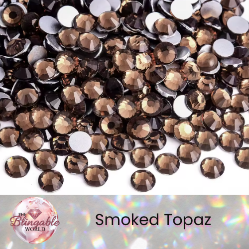 Smoked Topaz - Glass Flatback Rhinestone