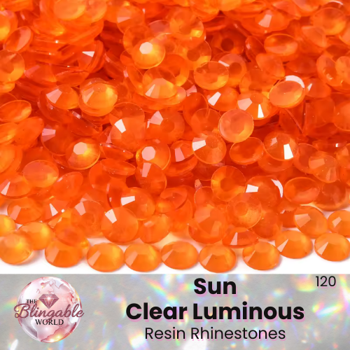 Sun Clear Luminous - Resin Flatback Rhinestone