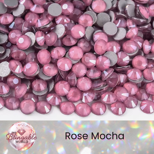 Rose Mocha - Glass Flatback Rhinestone