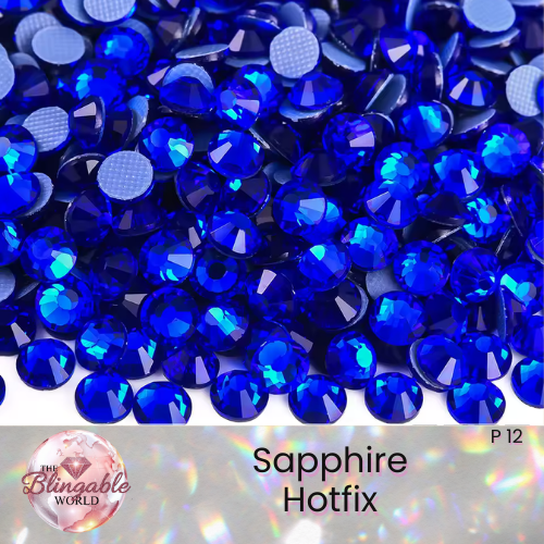 Sapphire - Hotfix Glass Flatback Rhinestone