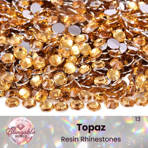 Topaz - Resin Flatback Rhinestone