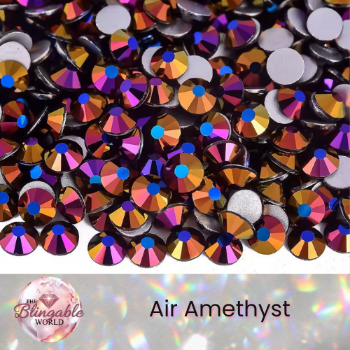Air Amethyst - Glass Flatback Rhinestone
