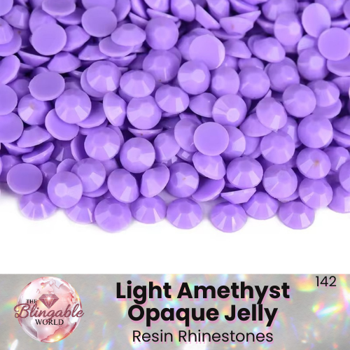 Light Amethyst Opaque Jelly - Resin Flatback Rhinestone *Discontinued • Limited Qty*