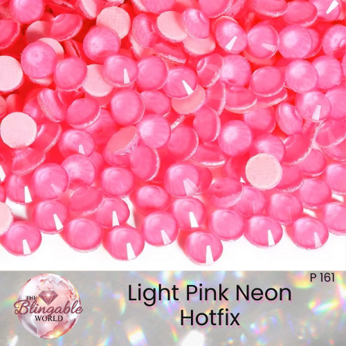 Light Pink Neon - Hotfix Glass Flatback Rhinestone
