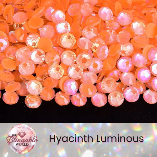 Hyacinth Luminous - Glass Flatback Rhinestone