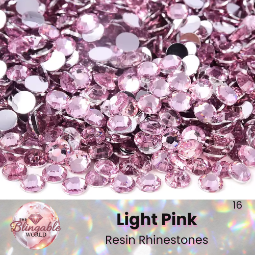 Light Pink - Resin Flatback Rhinestone