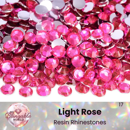 Light Rose - Resin Flatback Rhinestone