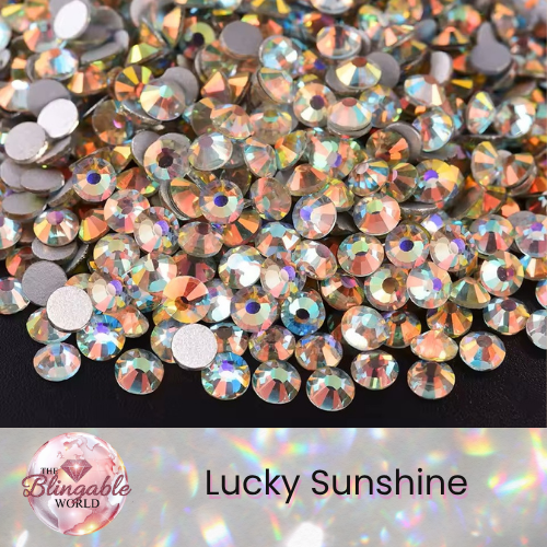 Lucky Sunshine - Glass Flatback Rhinestone