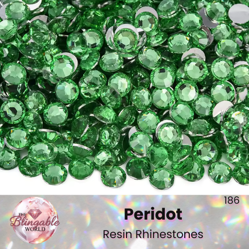 Peridot - Resin Flatback Rhinestone