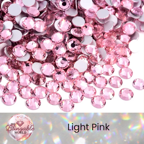Light Pink - Glass Flatback Rhinestone