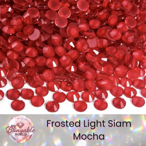 New Light Siam Mocha - Glass Flatback Rhinestone