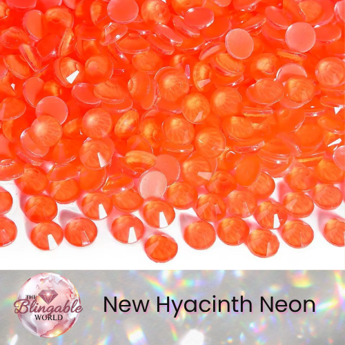 New Hyacinth Neon - Glass Flatback Rhinestone