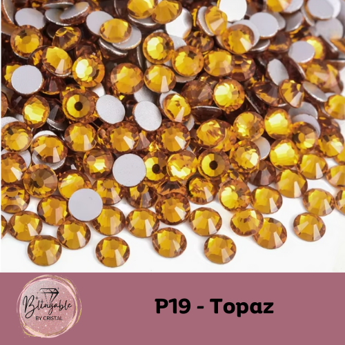 P 19 - Glass Flatback Rhinestone
