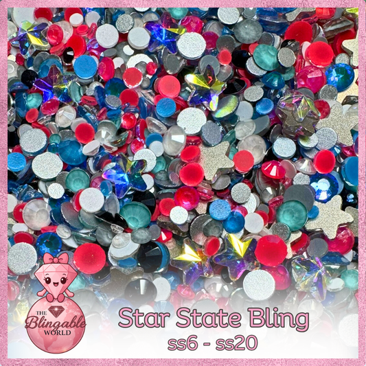 Star State Bling – Exclusive Texas Rhinestone Shape Mix