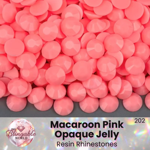 Macaroon Pink - Resin Flatback Rhinestone