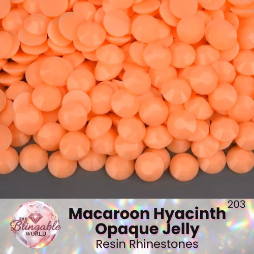 Macaroon Hyacinth - Resin Flatback Rhinestone