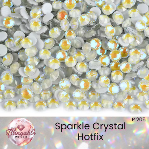 Sparkle Crystal- Hotfix Glass Flatback Rhinestone