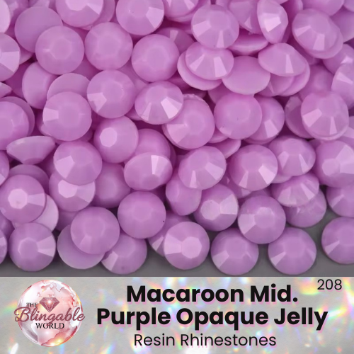Macaroon Mid. Purple - Resin Flatback Rhinestone