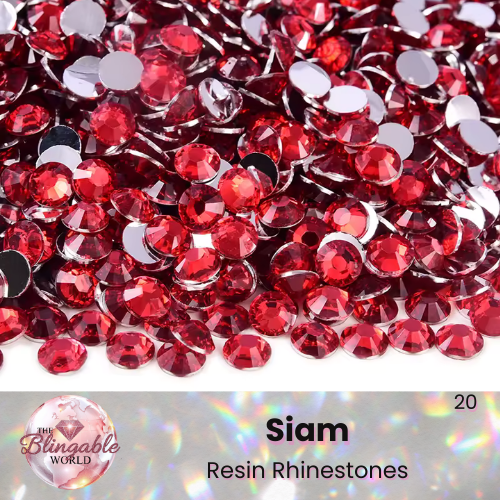 Siam - Resin Flatback Rhinestone