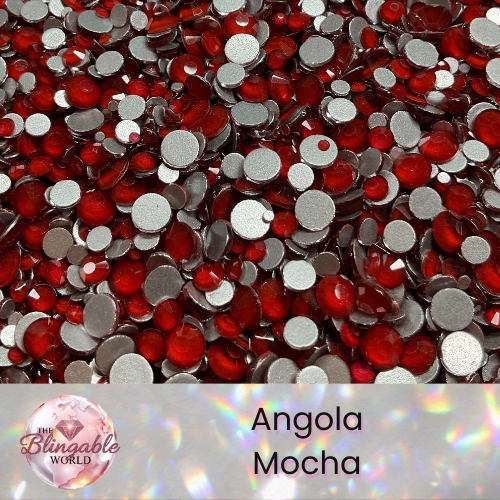 Angola Mocha - Glass Flatback Rhinestone