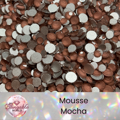 Mousse Mocha - Glass Flatback Rhinestone