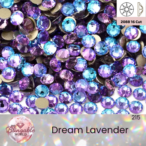 Dream Lavender - 2088 Glass Flatback Rhinestone